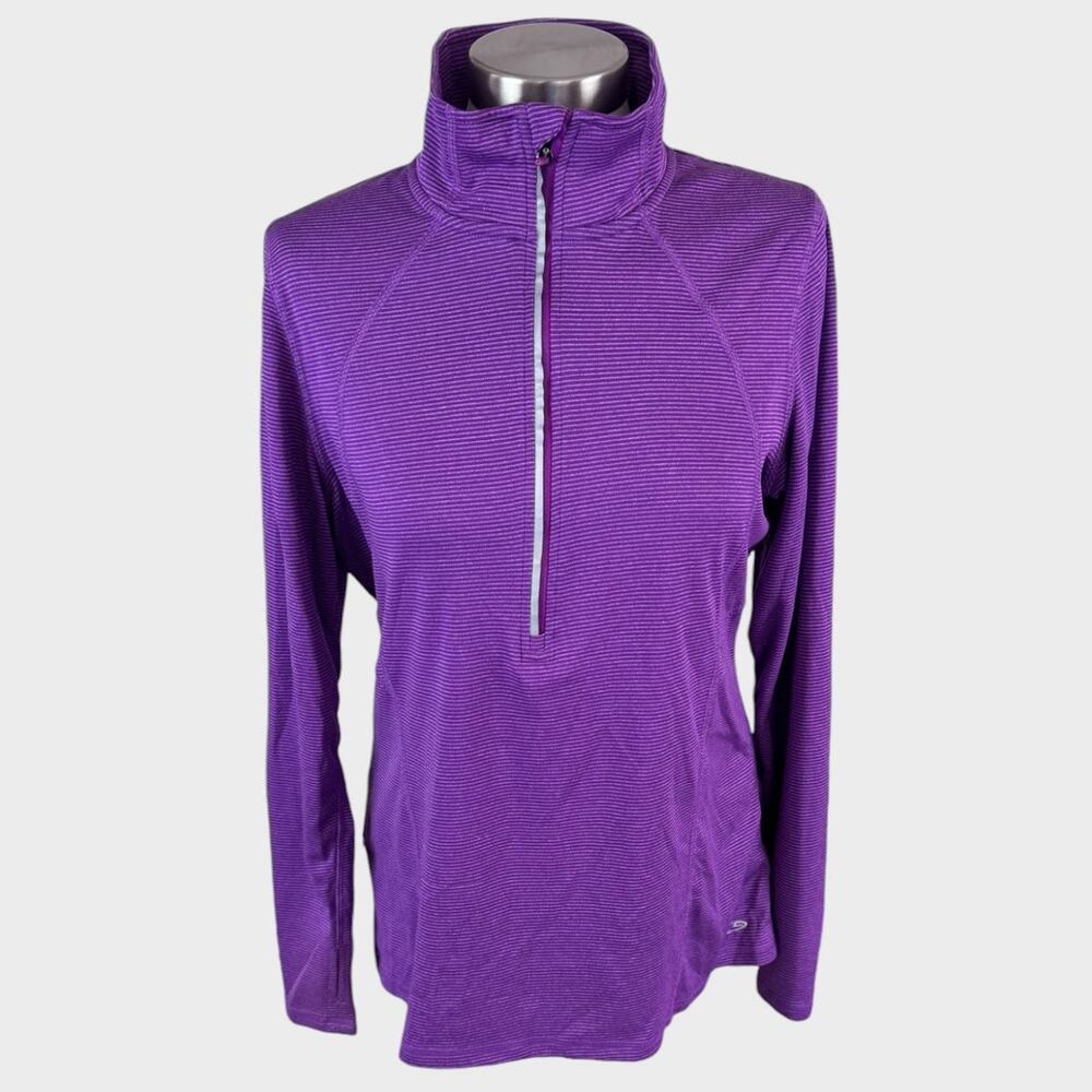 C9 by Champion Duo Dry Womens Large 1/2 Zip Purple Polyester